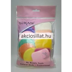 Lukasi Kozmetikai szivacs 12 db-os színes lapos