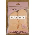 Lukasi Kozmetikai szivacs 12 db-os kör alakú bézs