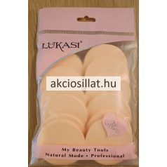 Lukasi Kozmetikai szivacs 12 db-os kör alakú bézs