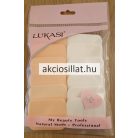 Lukasi Kozmetikai szivacs 12 db-os téglalap alakú bézs fehér