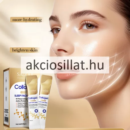 Sadoer Collagen Anti-Aging Sleep Facial Mask Kollagénes Arcmaszk 20x4ml 