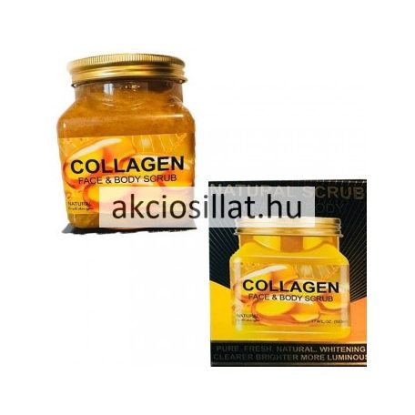 Wokali Natural Scrub Collagen Kollagénes Arc és Testradír 500ml