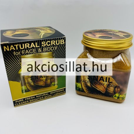 Natural Scrub Snail Csiga Kivonatos Arc és Testradír 500ml