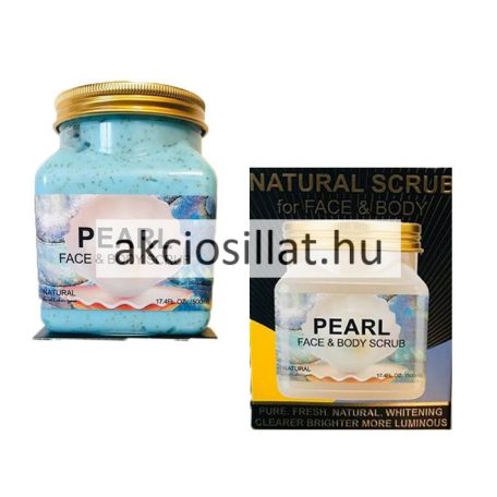 Wokali Natural Scrub Pearl Igazgyöngy Kivonatos Arc és Testradír 500ml