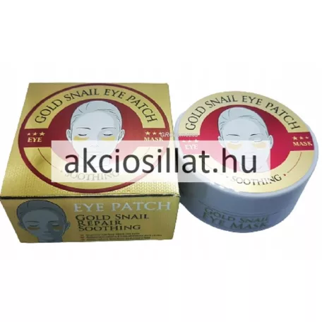Wokali Gold Snail Eye Mask 60db-os hidrogél szemmaszk arany-piros tégelyben