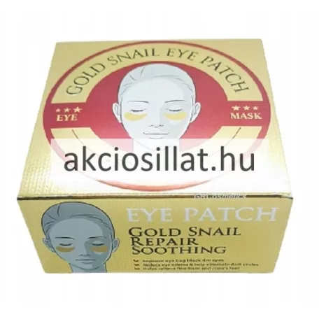 Wokali Gold Snail Eye Mask 60db-os hidrogél szemmaszk arany-piros tégelyben