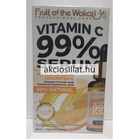 Wokali Vitamin C 99 % Serum arcszérum 2x50ml