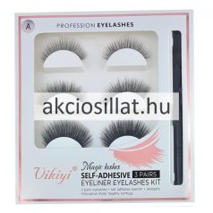 Műszempilla 3 pár + Ragasztós tus + Aplikátor