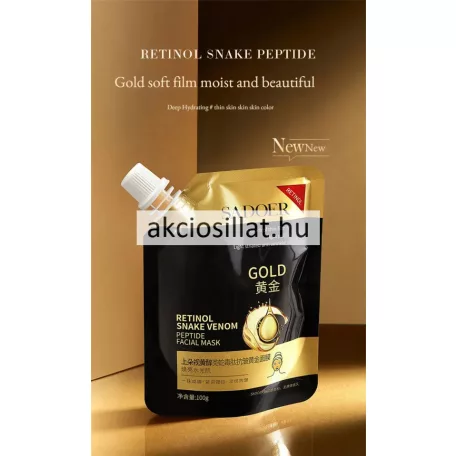 Sadoer Gold Retinol Snake Venom Facial Mask Kígyóméreg Arany Maszk 100g