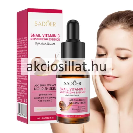 Sadoer Snail Vitamin C Moisturizing Essence arc esszencia 15ml