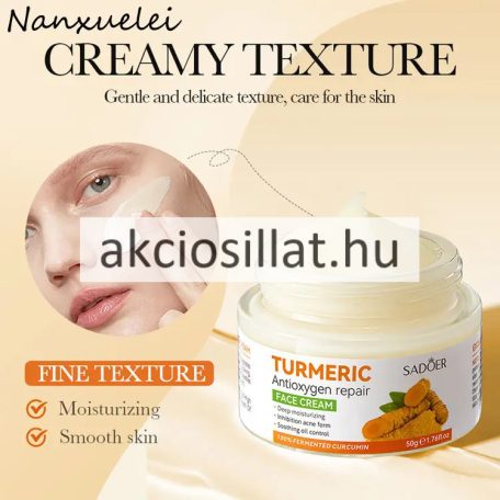 Sadoer Turmeric Antioxygen Repair Face Cream Kurkumás arckrém 50g