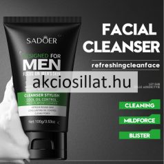   Sadoer Designed For Men Cleanser Stylish Cool Oil Control férfi arctisztító 100g