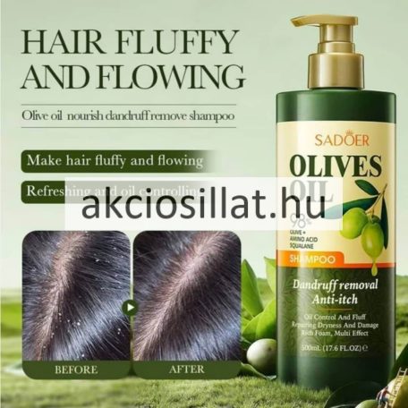 Sadoer Olives Oil Dandruff Removal korpásodás elleni sampon 500ml