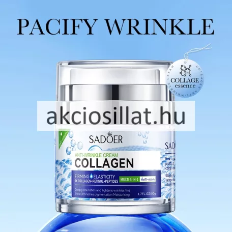 Sadoer Anti-Wrinkle 3x Collagen Retinol Peptides Cream Ránctalanító krém 50g