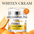 Sadoer Vitamin C Whiten 3X Niacinamide Retinol Q10 fehérítő és hidratáló krém tégelye és doboza.