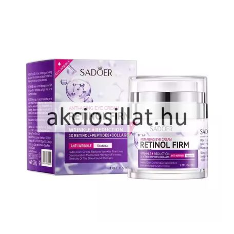 Sadoer Retinol Firm Anti-Aging Retinolos Öregedésgátló Szemkörnyékápóló Krém 30g