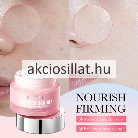 Sadoer Collagen Sakura Firming Elasticity Cream Kollagénes Japán cseresznyevirágos arckrém 50g