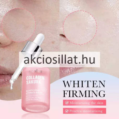 Sadoer Collagen Sakura Elastic Moist Hydrate Serum Kollagénes Japán cseresznyevirágos arcszérum 30ml