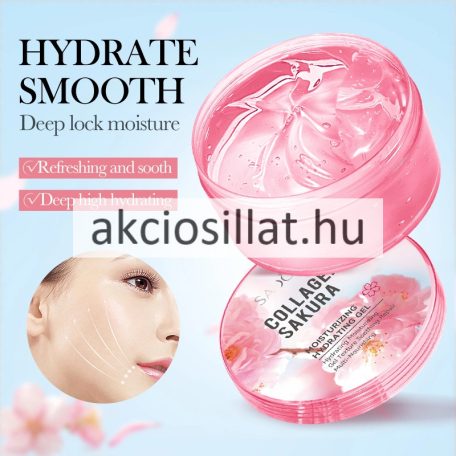Sadoer Collagen Sakura Moisturizing Hydrating Gel Kollagénes Japán cseresznyevirágos Hidratáló Zselé 300g