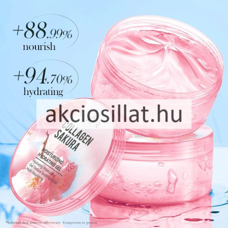 Sadoer Collagen Sakura Moisturizing Hydrating Gel Kollagénes Japán cseresznyevirágos Hidratáló Zselé 300g