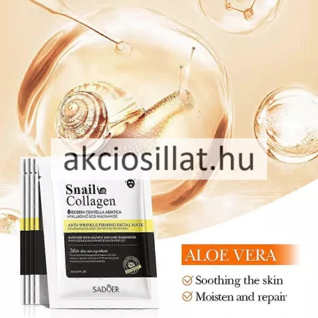 Sadoer Snail Collagen Mask csigakollagénes fátyolmaszk 25ml