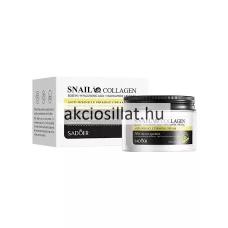 Sadoer Snail Collagen Anti-Wrinkle Firming Cream Csiganyálas Ránctalanító Arckrém 120g