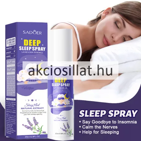 Sadoer Deep Sleep Levendula Alvást Segítő párna illatosító spray 85ml