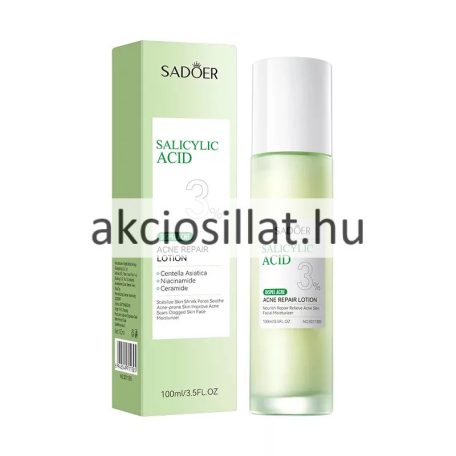 Sadoer Salicylic Acid Acne 3% Lotion Szalicilsavas Akne Elleni Arcápoló 100ml