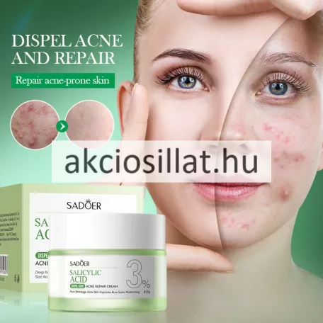 Sadoer Salicylic Acid 3% Szalicilsavas Akne Elleni Arckrém 50g