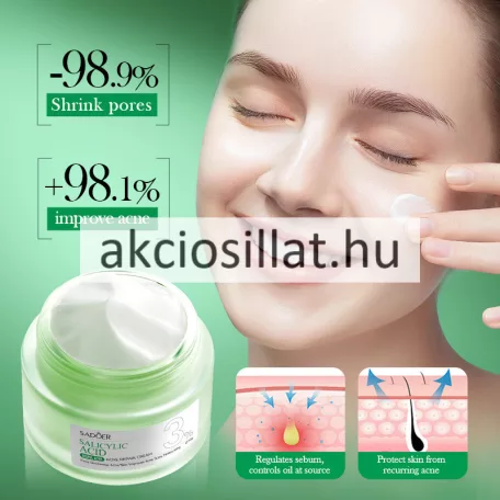 Sadoer Salicylic Acid 3% Szalicilsavas Akne Elleni Arckrém 50g