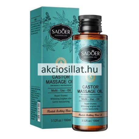 Sadoer Castor Massage Oil Multi Use Ricinus olajos Masszázsolaj 100ml