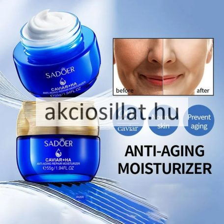 Sadoer Caviar Hyaluronic Acid Anti-Aging Cream kaviáros hialuronsavas arckrém 55g