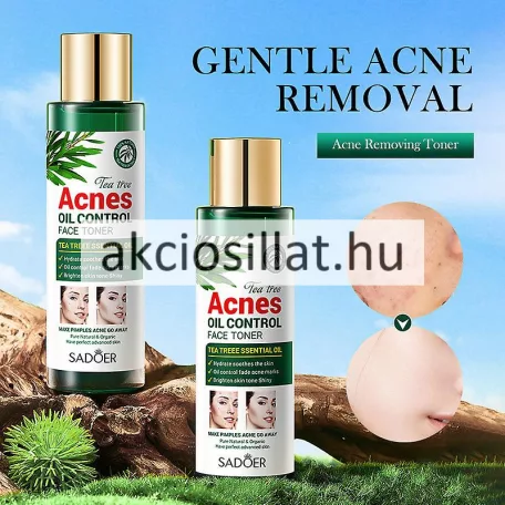 Sadoer Tea Tree Acnes Oil Control Face Toner Pattanás Elleni Arctonik 120ml