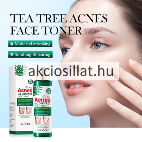 Sadoer Tea Tree Acnes Oil Control Face Toner Pattanás Elleni Arctonik 120ml
