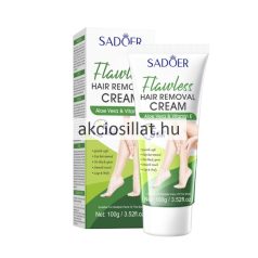   Sadoer Flawless Hair Removal Cream Aloe Vera & Vitamin E szőrtelenítő krém 100g