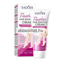   Sadoer Flawless Hair Removal Cream Rose & Vitamin E szőrtelenítő krém 100g