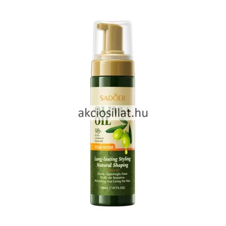 Sadoer Olives Oil Styling Mousse Olívaolajos Hajformázó hab 200ml