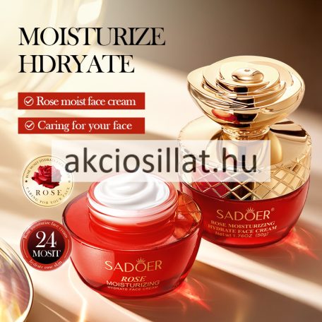 Sadoer Rose Mosturizing Rózsás Hidratáló Arckrém 50g