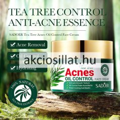   Sadoer Tea Tree Acnes Oil Control Face Cream Pattanás elleni arckrém 50g