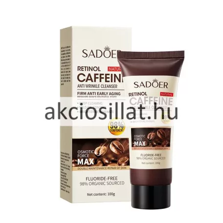 Sadoer Retinol Koffein Ránctalanító Arctisztító 100g