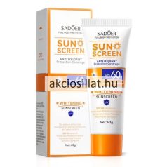 Sadoer Antioxidant fényvédő krém SPF60+ 40g