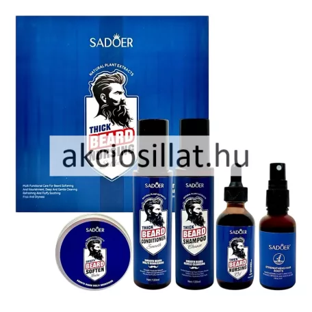 Sadoer Thick Beard Nursing Set Box Szakállápoló csomag