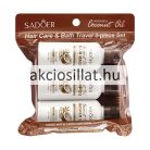 Sadoer Coconut Oil Hair Care & Bath kókuszolajos hajápoló és fürdő utazókészlet
