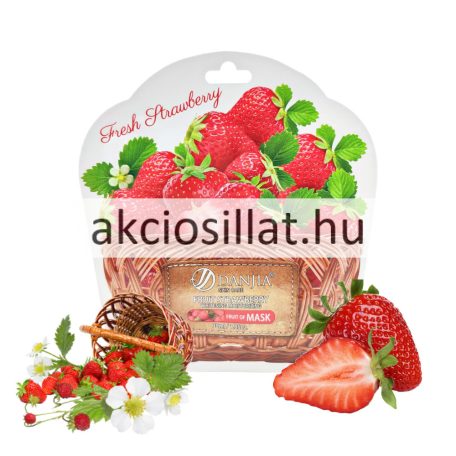 Danjia Fresh Strawberry fehérítő hidratáló maszk 30ml