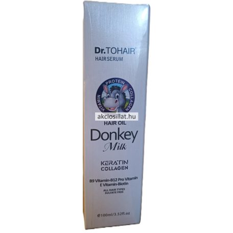 Dr.Tohair Donkey Milk Keratin Collagen Szamártejes Hajhidratáló Olaj 100ml