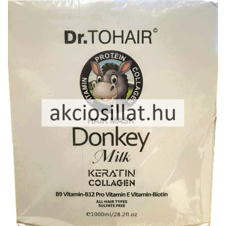 Dr.Tohair Donkey Milk szamártejes hajmaszk 1000ml