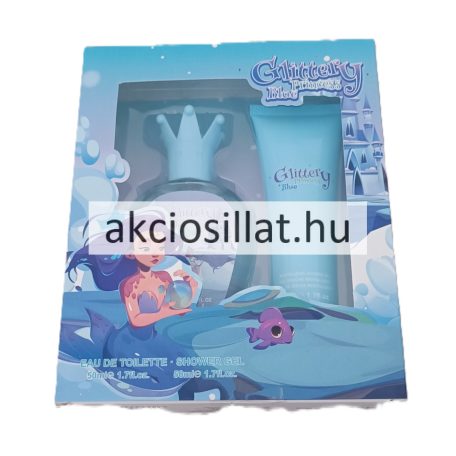 V.V.Love Glittery Princess Blue ajándékcsomag ( Parfüm EDT 50ml + Tusfürdő 50ml )