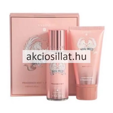 V.V.Love Royal Sweety ajándékcsomag ( Testpermet 85ml + Testápoló 75ml )