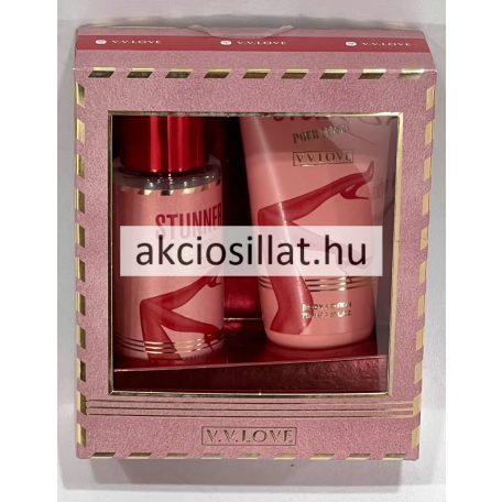 V.V.Love Stunner Pour Femme ajándékcsomag ( Testpermet 90ml + Testápoló 75ml )