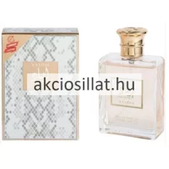 V.V. Love Eyad Intense 100ml-es Eau de Parfum szögletes üvege és kígyóbőr mintás díszdoboza arany feliratokkal.